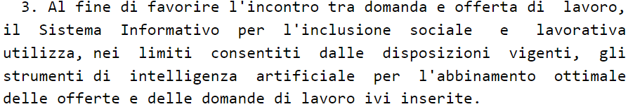 In attesa degli sviluppi sul ddl IA, ieri in Gazzetta Ufficiale (nel decreto legge sulle politiche di coesione) l'utilizzo dell'IA per l'incontro tra domanda e offerta di lavoro nell'ambito del SIISL (art. 26, comma 3): gazzettaufficiale.it/atto/serie_gen…