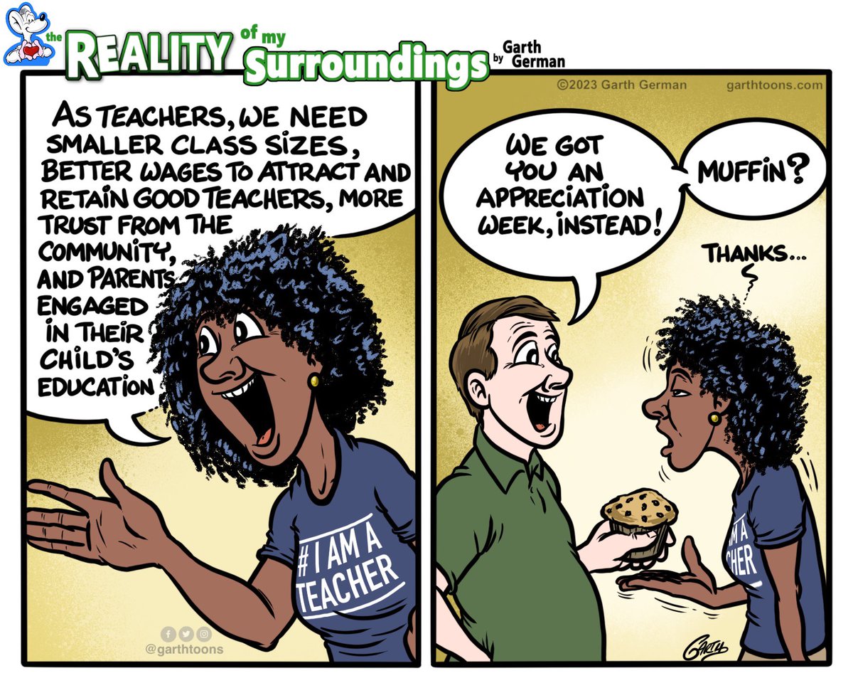 Teacher Appreciation Week. Follow for more cartoons! #TeacherAppreciationDay #TeacherAppreciationWeek2024 #TeacherAppreciationWeek #teacherlife #supportteachers #publicschools