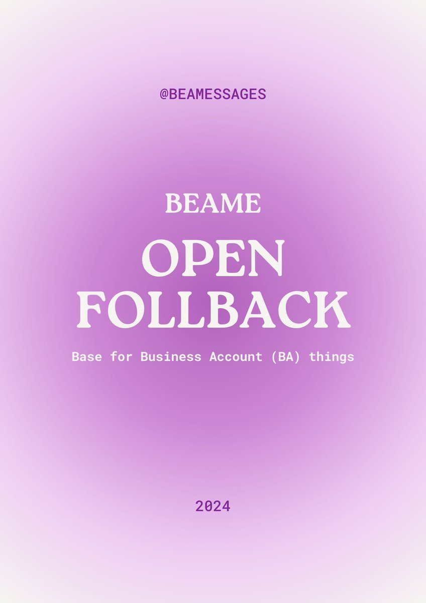 beamessages's tweet image. a retweet for appreciate &amp;lt;3

Hi, Guys! BEAME is back. Buat kalian yang belum kenal base ini, halo~ base ini adalah base khusus untuk wadah para Business Account (BA) yang ingin sharing informasi atau curhat seputar dunia BA. 

just retweet &amp;amp; likes for a follback! (random fb)