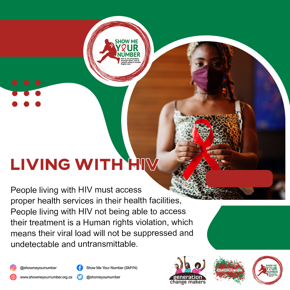 ShoMeYourNumber's tweet photo. PLHIV not being able to access their treatment is a human rights violation, and that could lead them to default on their medication, so their viral load won't be suppressed. #DontLetStigmaWin #HumanRights4All #SMYN #PLHIVHaveRightsToo @SMYNOnlineRadio @TAC @UbuntuMen @CCFront https://t.co/5jmV4odsIQ