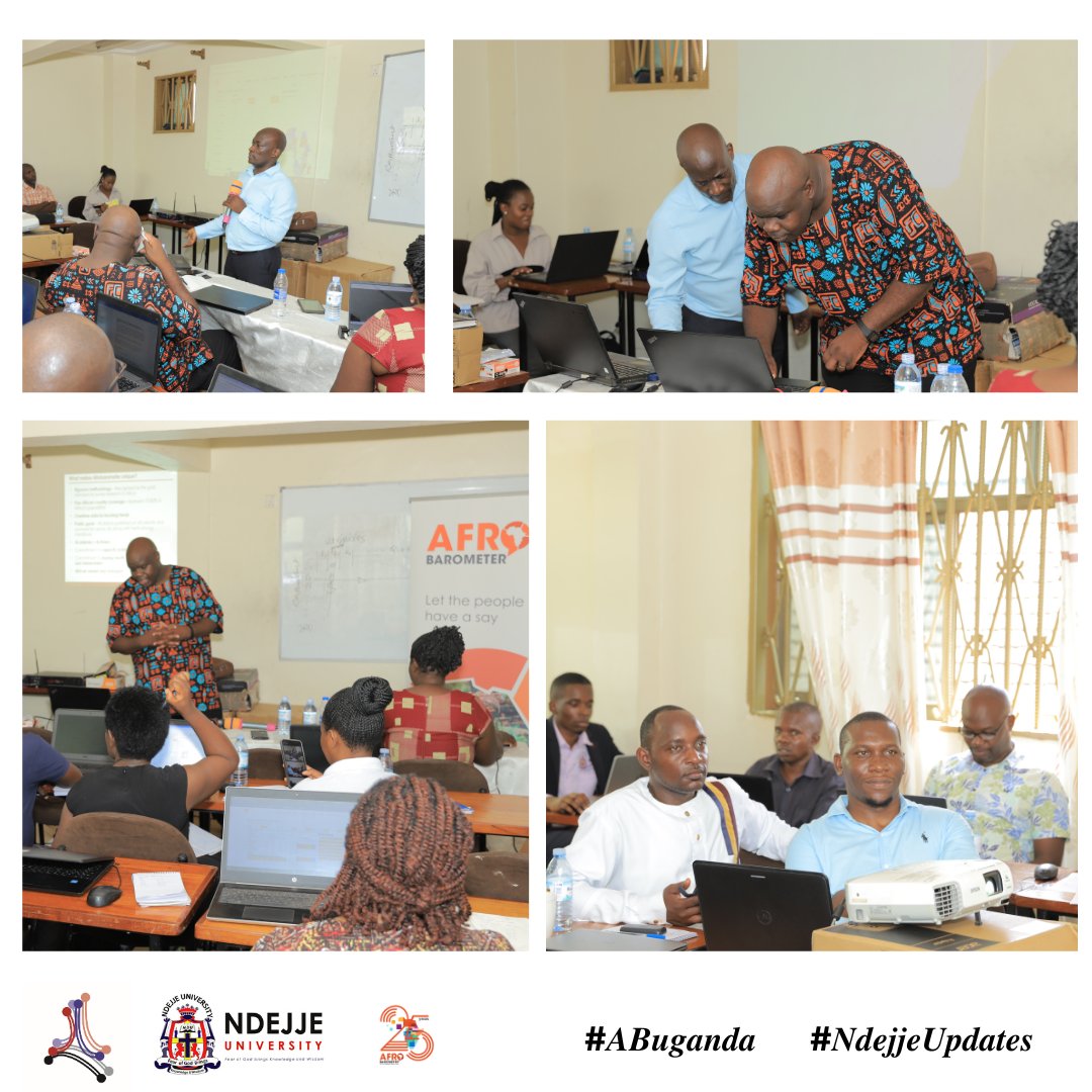 @hatchileconsult is pleased to have hosted @Afrobarometer Director of Surveys, Boni Dulani, who led an insightful discussion on Afrobarometer survey processes for the Hatchile-@NdejjeUnive Mentoring Program participants. #VoicesAfrica #ABuganda #Ndejje University.