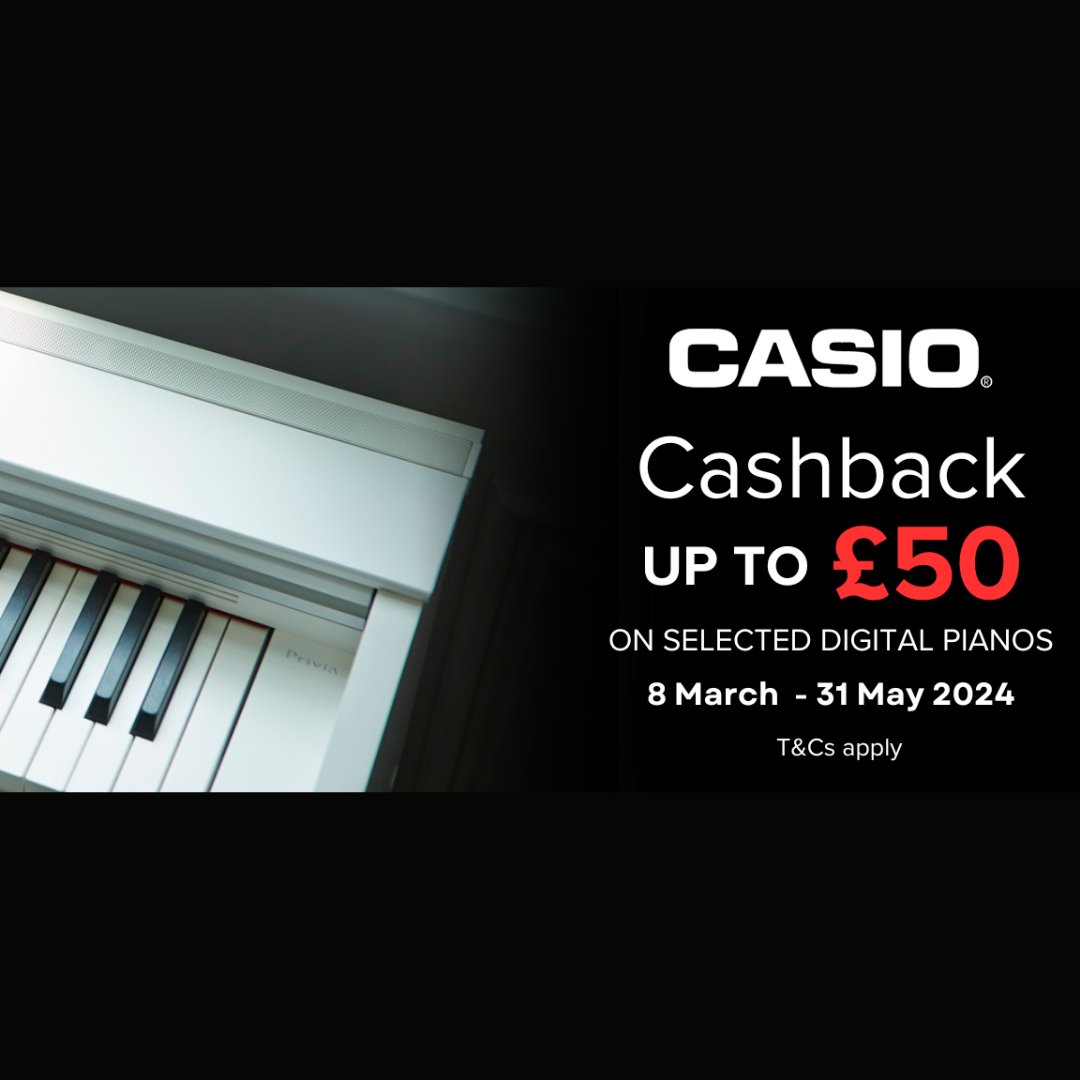 Take advantage of this great offer from Casio! Available until the end of May.

Visit us online to explore these great offers ✨

mickleburgh.co.uk/product-tag/ca…
