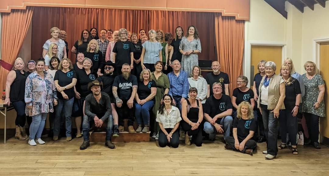 Hicktown goes Line Dancing! Met these amazing guys and gals from 'Sarah's Side Kicks Line Dancing Group' and we actually learned how to dance to our own song 'Get Your Boots On' 🤠👢💥 Video coming soon.

Looking forward to putting on some shows with these guys soon