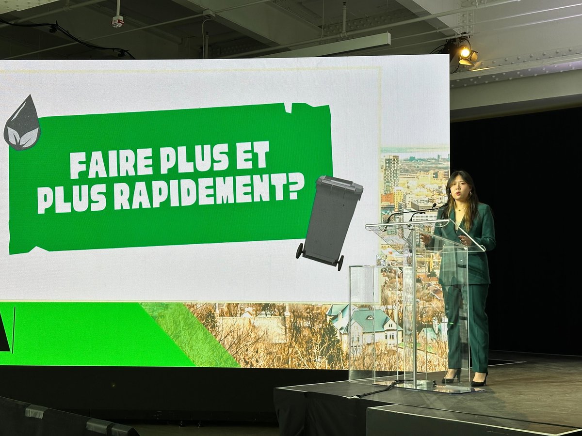 La jeunesse donne le ton pour la deuxième journée du #SommetClimatMtl24. "On est trop impatient, vous dites, mais si la transition socio écologique vous tient à cœur, vous avez besoin de nous pour en faire plus et nous avons besoin de vous pour faire mieux." (Cathy Hu)