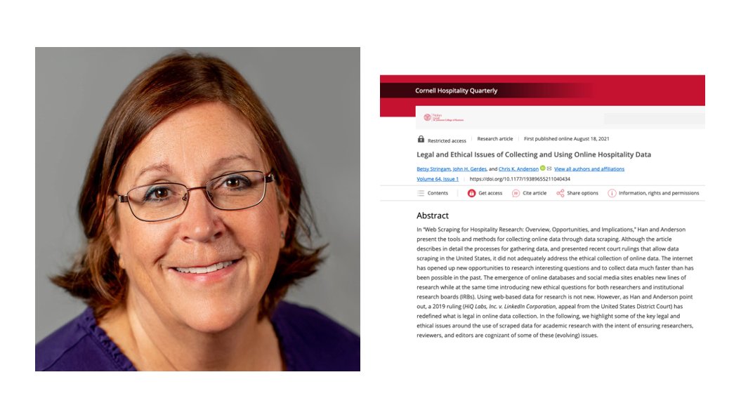 #NMSUResearch - Congratulations Dr. Betsy Stringham, professor @HRTMNMSU, whose publication in the Cornell Hospitality Quarterly was selected by the editorial board for the 2023 Best Paper Award. @nmsu_aces @DeanFlores16 @NMSUResearch @CoresNmsu