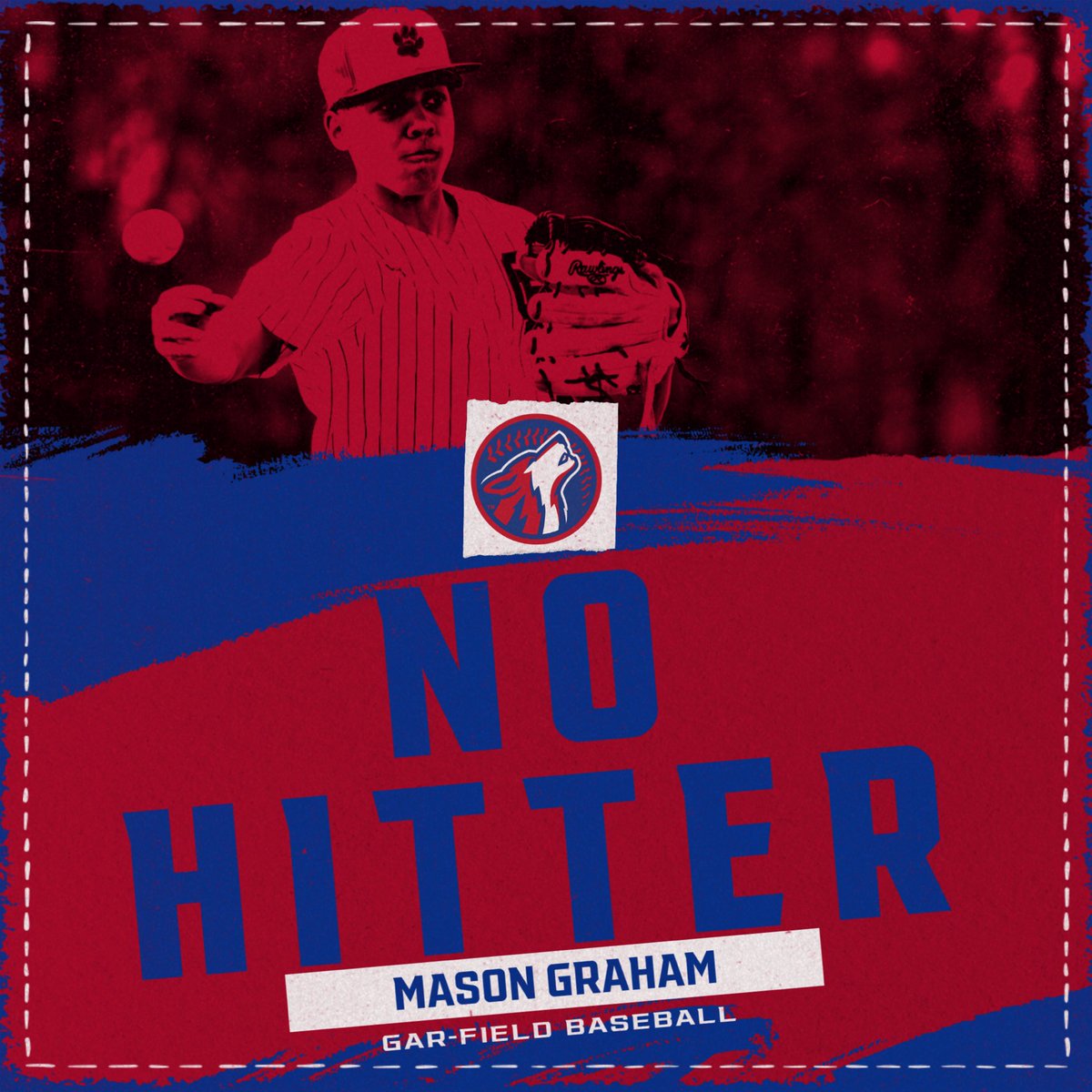 In his first career start, Freshman Mason Graham, no hits Freedom in a big Red Wolves win! #WinEveryInning #RunwiththePack #PackMentality