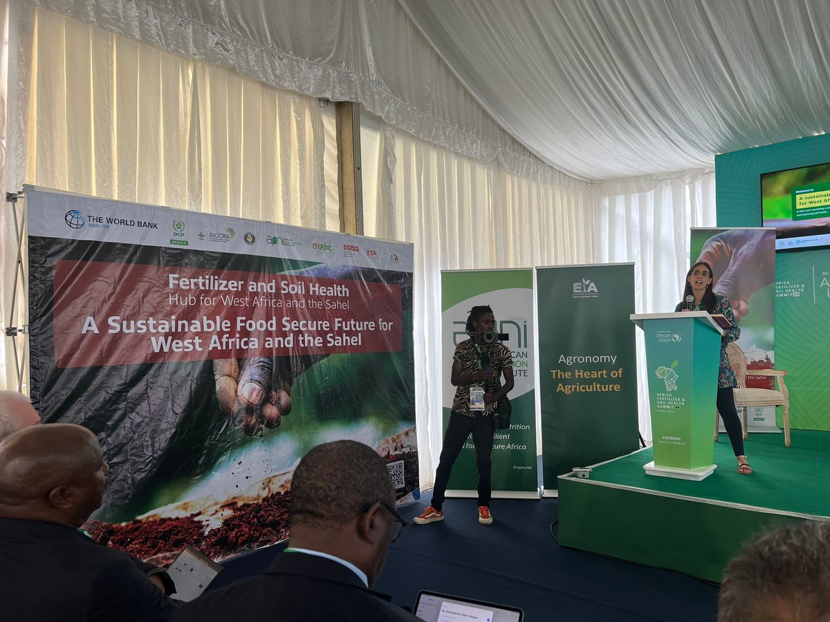 @WorldBank @WorldBankAfrica @WBG_Agriculture @OCP_Africa @ecowas_agric @ScalingAgronomy @IFDCGlobal @PlantAfrican @IITA_CGIAR @UM6P_officiel @cgiarclimate_WA 'It’s not only the establishment of the regional Hub which is important, but also the focus on soil information to trigger action for #SoilHealth,' says @amloboguerrero sharing on @CGIARAfrica's work and commitment to boosting soil health for Africa's small-scale farmers.…