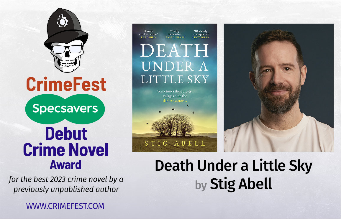 CONGRATS @StigAbell, winner of #CrimeFest @Specsavers Debut Crime Novel for Death Under a Little Sky @HarperCollinsUK @Hemlock_Press