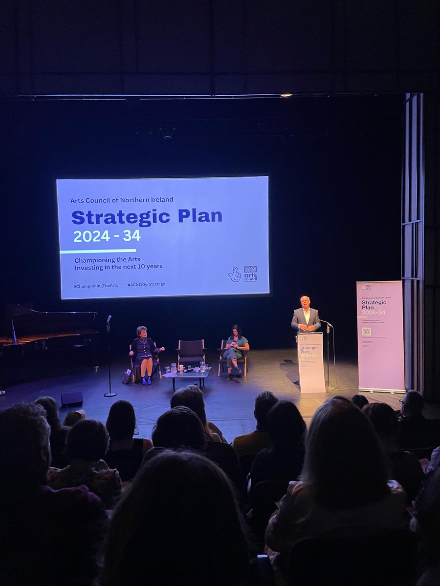 Great to see so many members and companies with Equity agreements here today @ArtsCouncilNI #ACNI10yearstrategy launch. Although we didn’t see him today #ChampioningTheArts we hope Minister @GordonLyons1 @CommunitiesNI hears just how important investment in the arts is.