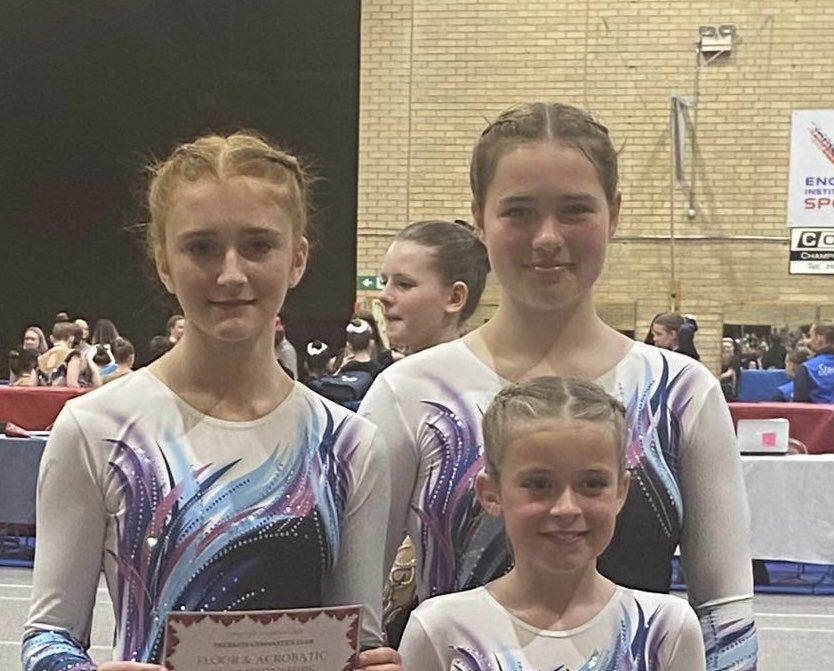 Congrats to Isabelle Cashman and Sonia Balanzin who competed at an Acrobatic gymnastics competition in England. Isabelle won a gold medal in the high-grade IDP category, while Sonia secured an impressive 4th place in their inaugural participation in the FIG Youth. Well done girls