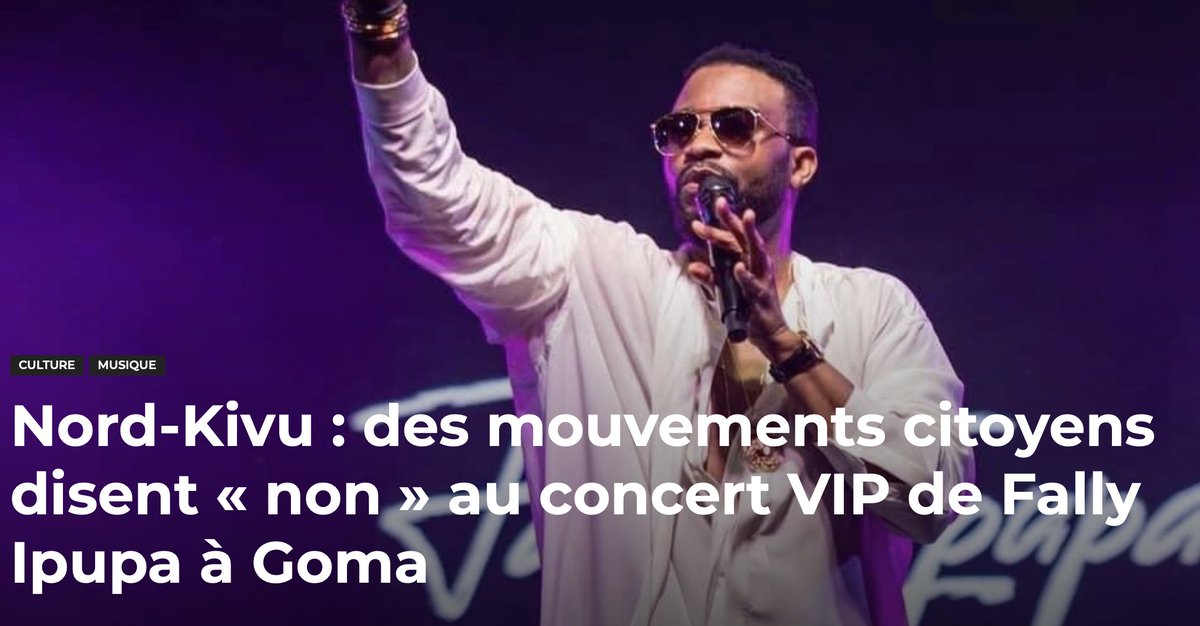 VictorMurashi's tweet photo. Les habitants de #Goma commencent à bien prendre conscience et à dénoncer les #machinations des oppresseurs de #Kinshasa! Désormais, @fallyipupa_news n'est pas le bienvenu dans la ville. https://t.co/Ff3kbH9BHG