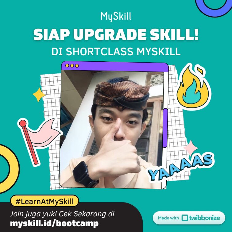kadekaldi01's tweet photo. Hi, I’m [I Kadek Aldi Cahyana], dan aku ikutan Short Class, sebuah program kelas gratis dari @myskill.id. Kelas ini menyediakan banyak topik-topik pilihan seperti Digital Marketing, Microsoft Excel, Data Analysis, UI/UX Design dan masih banyak lagi. 

Yuk, kamu juga bisa https://t.co/cIg2HOTblN