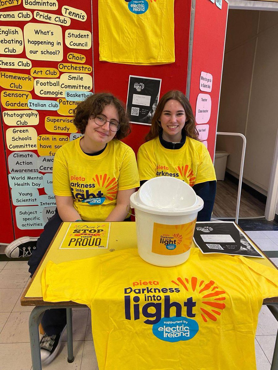Darkness Into Light collections started today thanks to the hard work of Ms O’Shea and the TY volunteers. We would love you to join us this Saturday morning at 4.45am as we walk from St Als into the dawn to help raise funds for this very worthwhile cause. #DIL #pietahouse