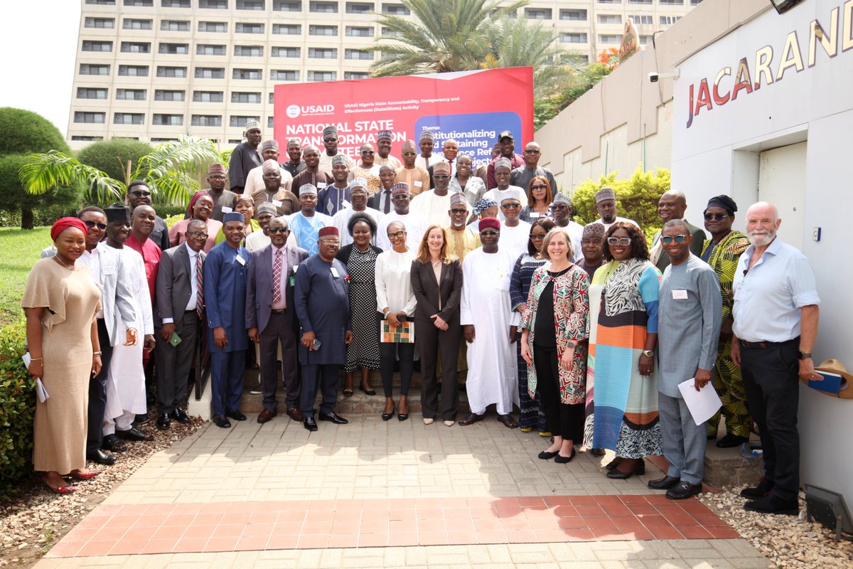 Today, @USAIDNigeria and the open government partnership secretariat participated in the State2State sponsored national state transformation committee conference to institutionalize reforms and strengthen citizen involvement in governance.