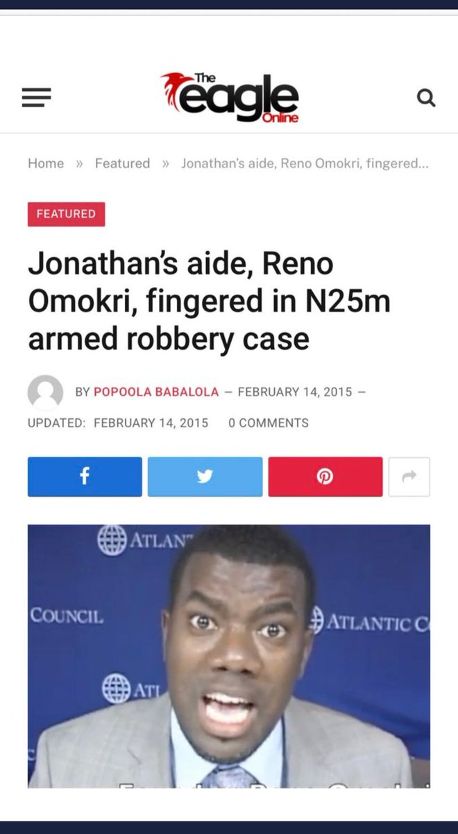 Reno Omokri @renoomokri,  before you criticism @PeterObi, we are still waiting for you to provide the classroom you built when you were an aid to President Jonathan @GEJonathan and will give you $20,000.

 Also, clarify us about your involvement in the arm robbery case.