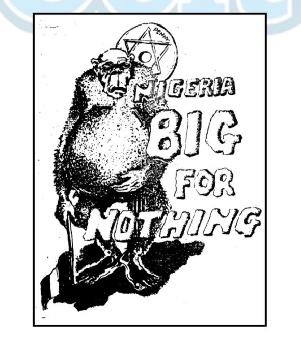 ‘NIGERIA BIG FOR NOTHING’ 1969 Poster by Kevin Echeruo