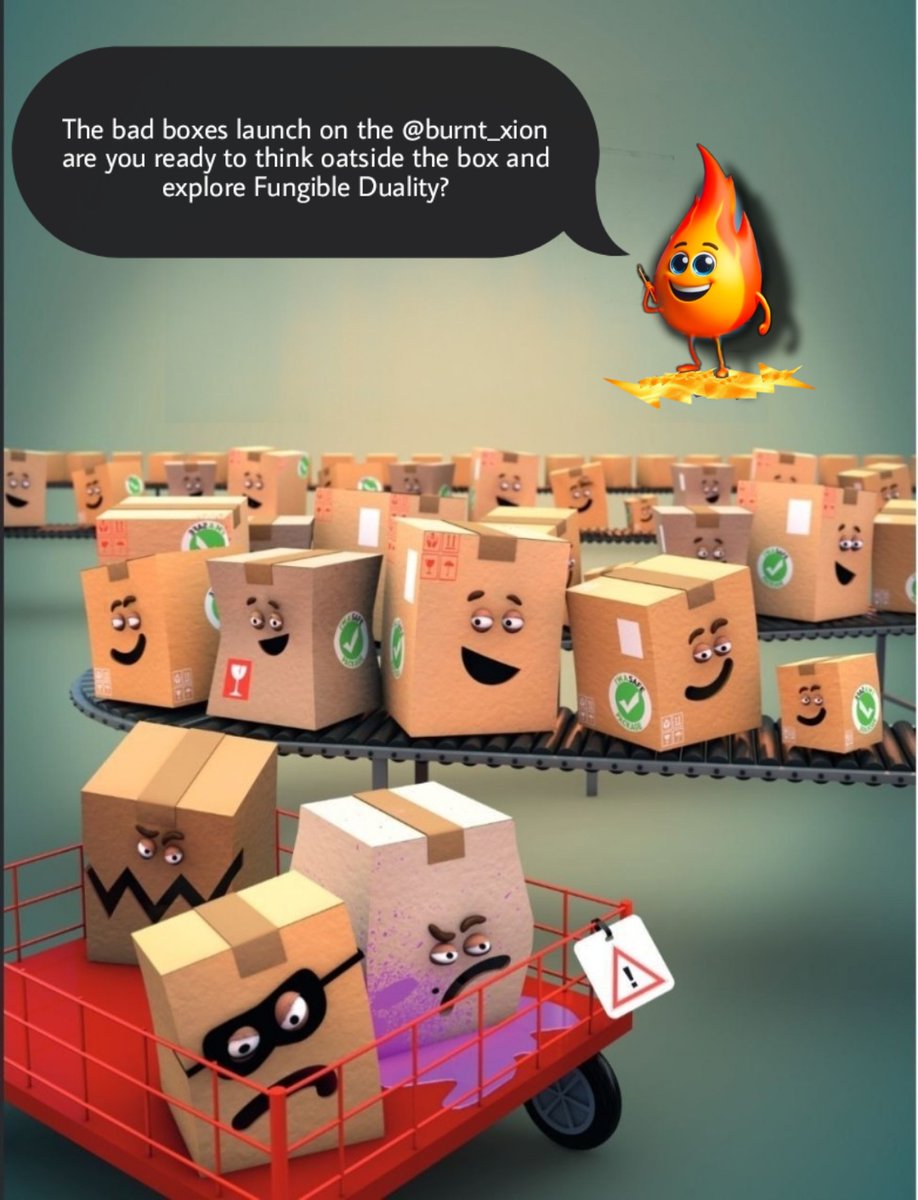 cryptowoodd's tweet photo. here  you can explore your Fungible Duality :  https://t.co/jK4qc09Xd0  
and thanks to a Fungible Duality you can use the NFT as 10 Box token too. do whatever you want with it (sell,add liquidity....)  🔥😉 @burnt_xion
 #XION #BadBoxes #Blaise https://t.co/Qkug2hO5Py