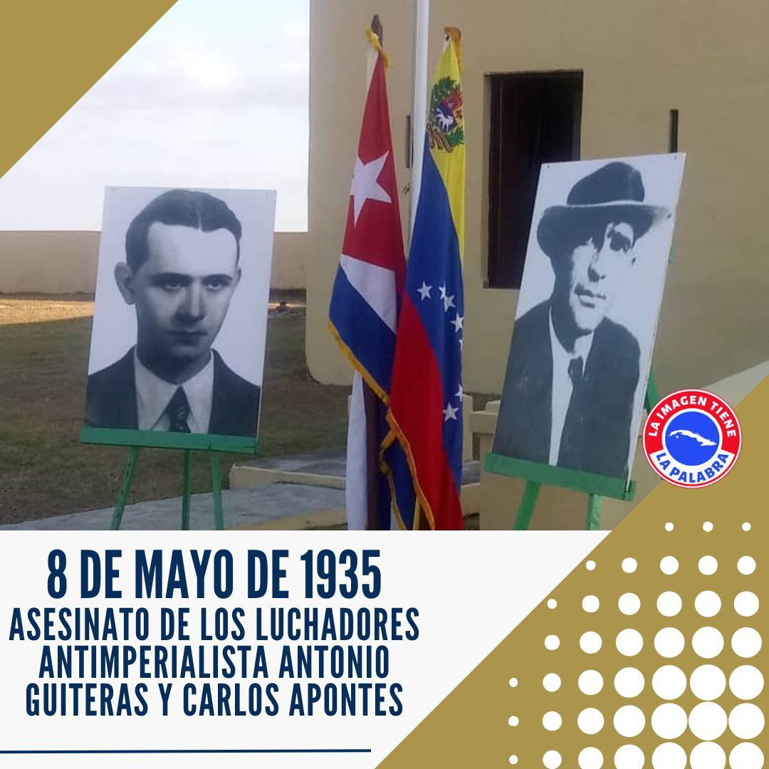 #FidelPorSiempre sobre Antonio Guiteras 'Joven valeroso y carismático, dueño de ideas claras y radicales'. Hoy se cumplen 89 años de su asesinato, junto al revolucionario venezolano Carlos Aponte #CubaViveEnSuHistoria #DeZurdaTeam 🐊 #AmigosDeFidel