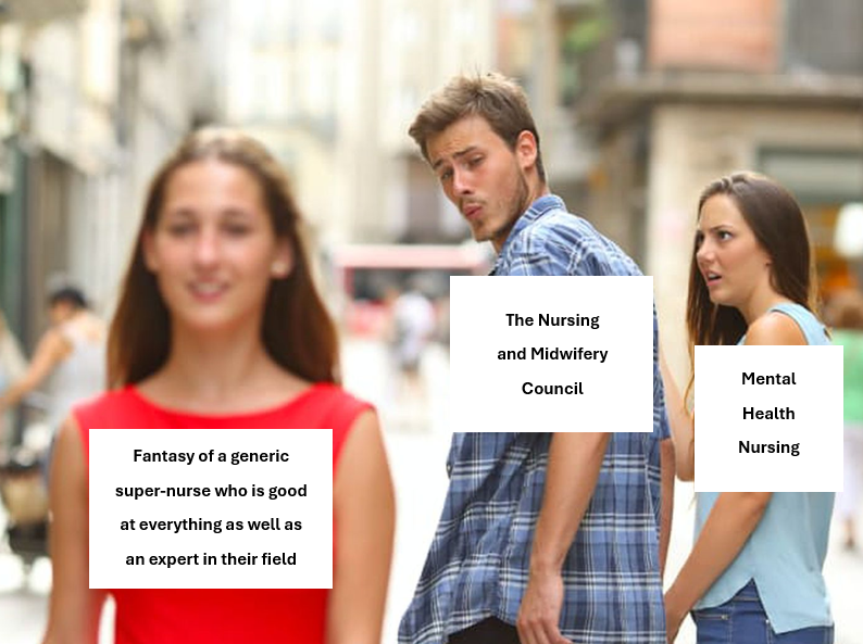 No comment necessary <a href="/nmcnews/">Nursing and Midwifery Council</a>.  #InternationalNursesDay #MHDeservesBetter