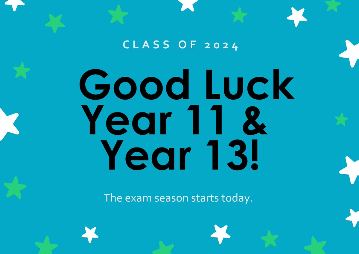 The exam season has officially begun. We want to wish our Year 11 and Year 13 ( <a href="/TGS_6thForm/">The Green School Sixth Form</a>) students all the best with their upcoming exams.

Good luck to all students and families during this time. #GCSE #examseason #Alevels