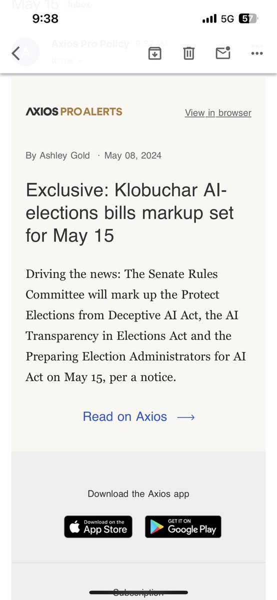 🚨🚨AI election bills getting a markup🚨🚨