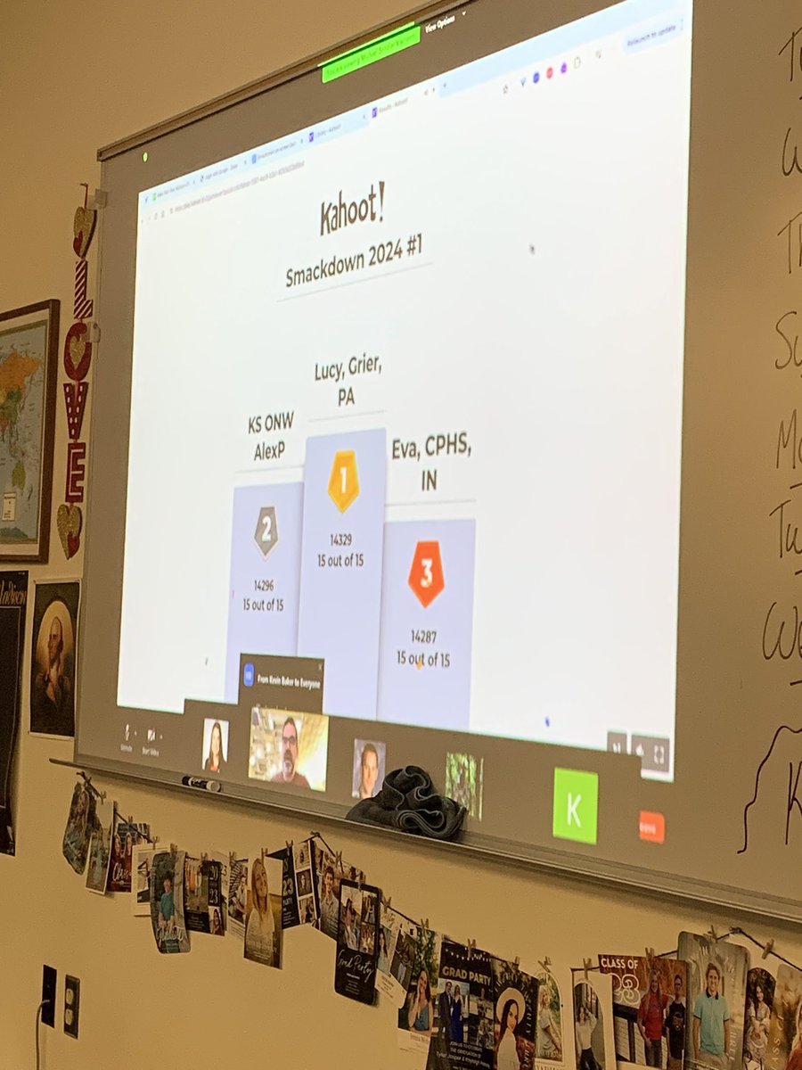 meg_swag's tweet photo. Fun start to the morning- we are super proud of Alexander for getting 2nd place in a national AP Psych review Kahoot this morning! He beat 800+ other students! Let’s go Ravens! We are ready for the AP Psych test tomorrow! 📝🧠 https://t.co/Kj1Ee5silg