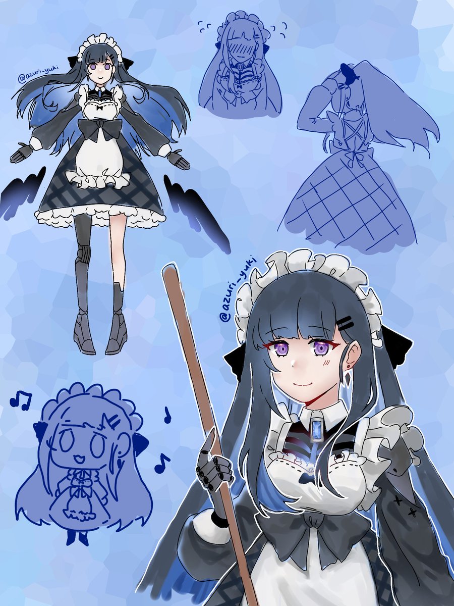 maid selena design i made last year. I was able to do a quick draw today (⁠๑⁠¯⁠◡⁠¯⁠๑⁠)