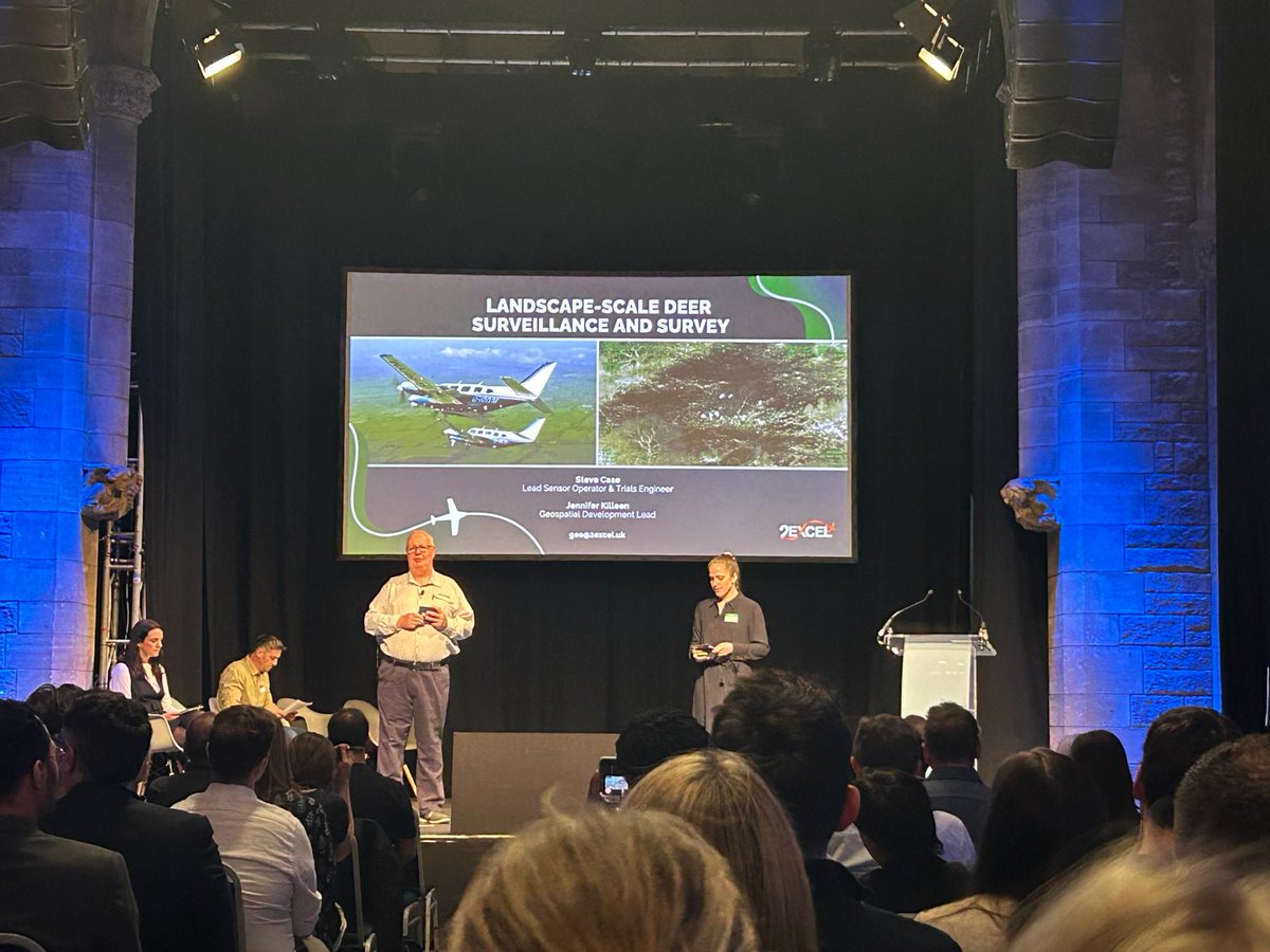 Hi tech solutions to ecological restoration from Jennifer Killeen and Steven Case of @2Excel_Aviation  Ltd.  Clear, confident delivery - great job!

#civtech #CivTechRound9 #CivTechDemoDay #Innovation #ScotlandIsNow #TechForGood #MaryanneJohnston #PitchingSkills @ForestryLS
