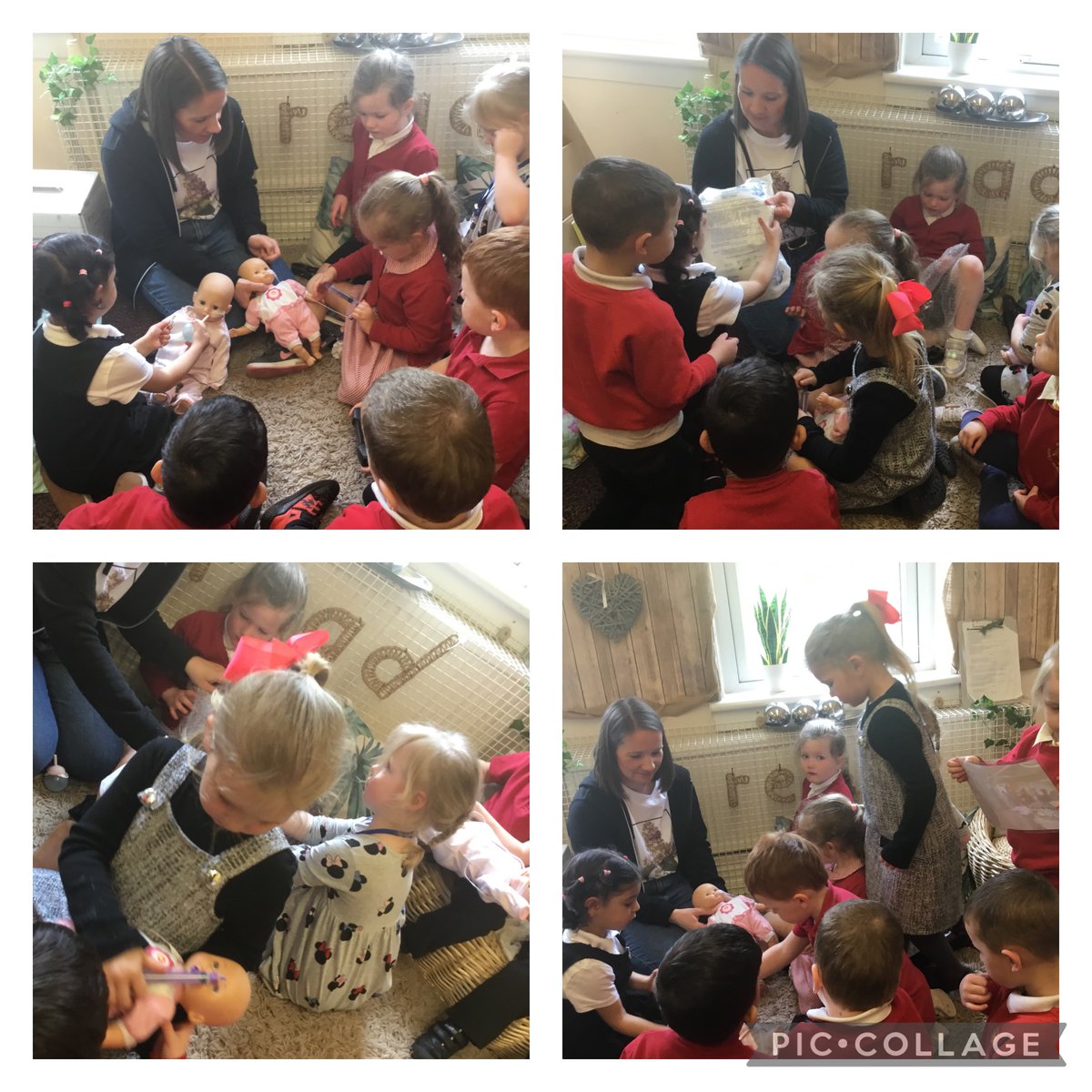 Thank you very much to nurse B who came into talk to the EYC about her role working with premature babies. The children were interested in finding out different needs premature babies have and were excited to get a turn listening to their own heartbeat using the stethoscope.