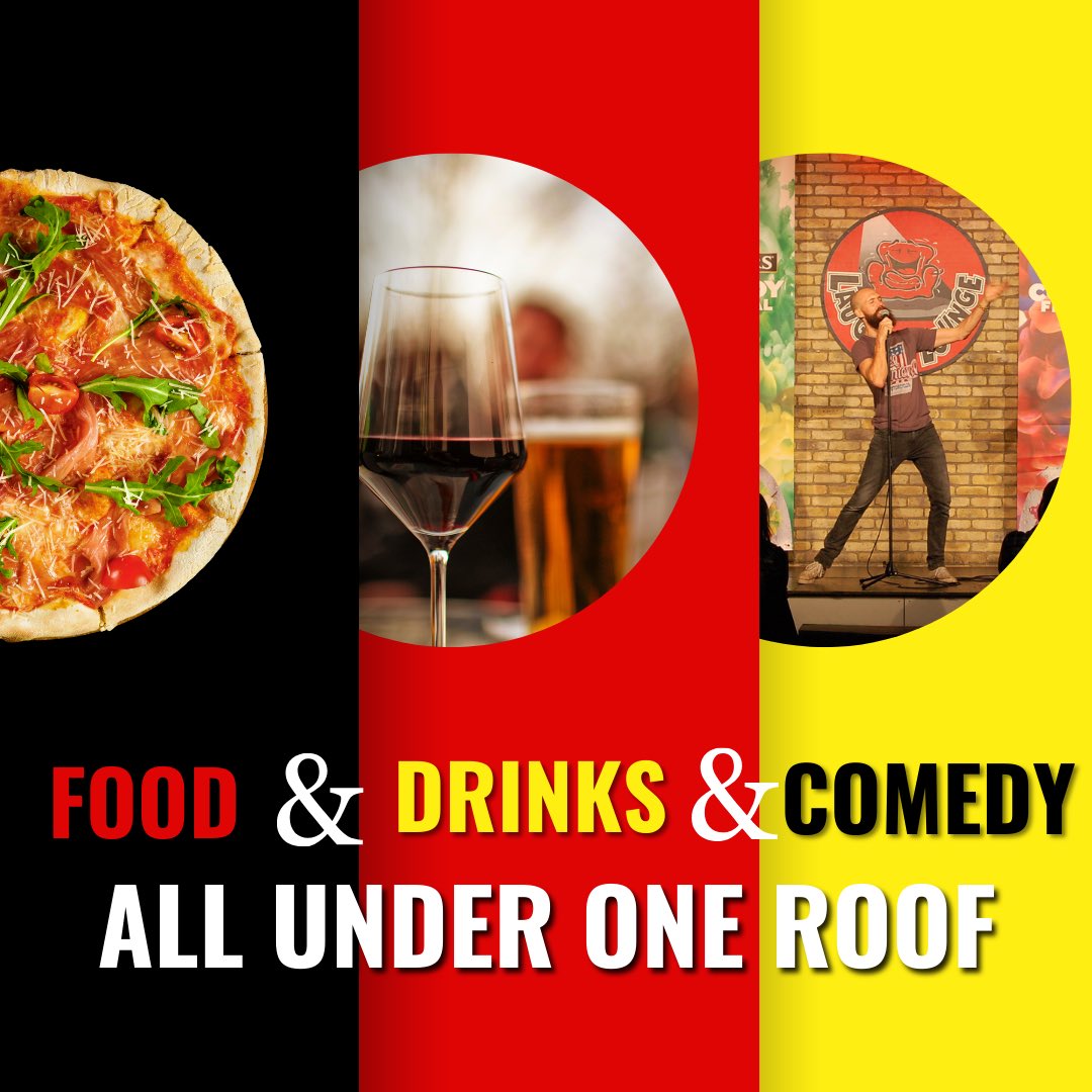 Looking for something to do this weekend? Treat yourself to a night at the Laughter Lounge! 🎤 4 Incredible Comedians 🍕 Pizzas and tasty nachos available 🍻 Huge drinks menu Food, drinks and comedy all under one roof. What more could you want 🔥