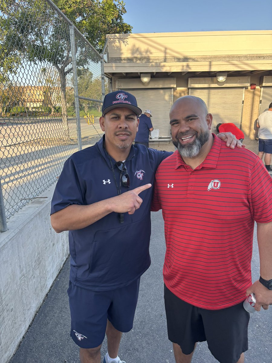 Thanks to @CoachPowell99 from @Utah_Football for coming to our showcase last night and evaluating our student athletes. One of the best DL coaches, recruiters, and even better man in the game! @CoachZavala58 @ColonyTitans_FB @CoachImbach24 @CoachOKeefe @CoachTufunga @coachleon92