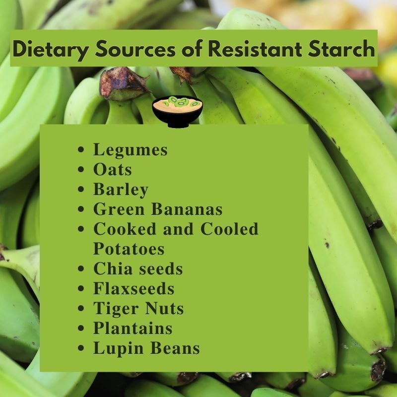 Resistant starch provides various health benefits, including improved glycemic control, better gut health by increasing good bacteria and producing short-chain fatty acids like butyrate. These fatty acids have anti-inflammatory benefits. #health #healthyliving