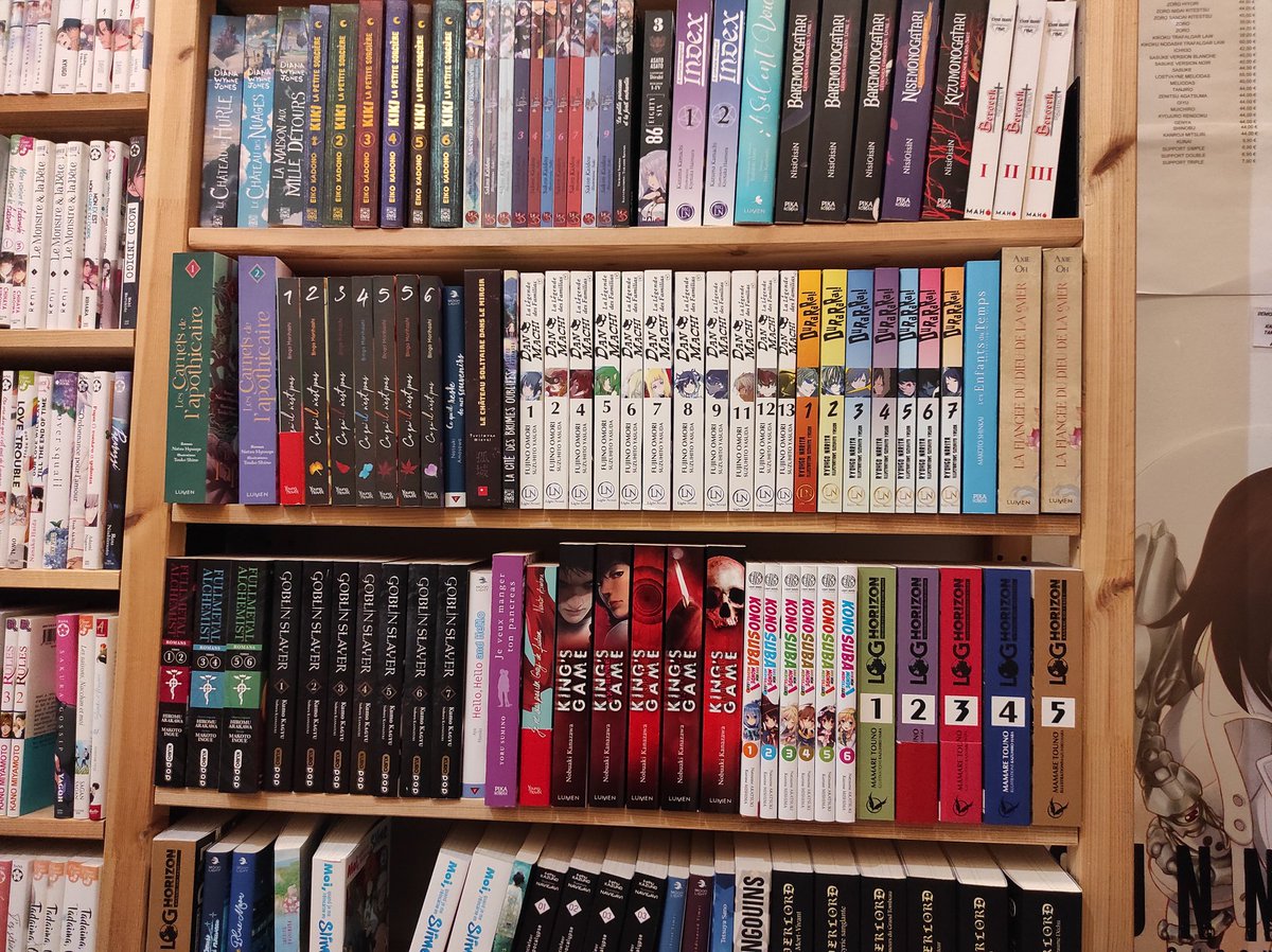 📚 Lectrices et lecteurs de Montpellier, si vous cherchez des Light Novels, passez donc à la librairie Planètes Interdites !

Ils ont tout un rayon dédié aux LNs. 👌