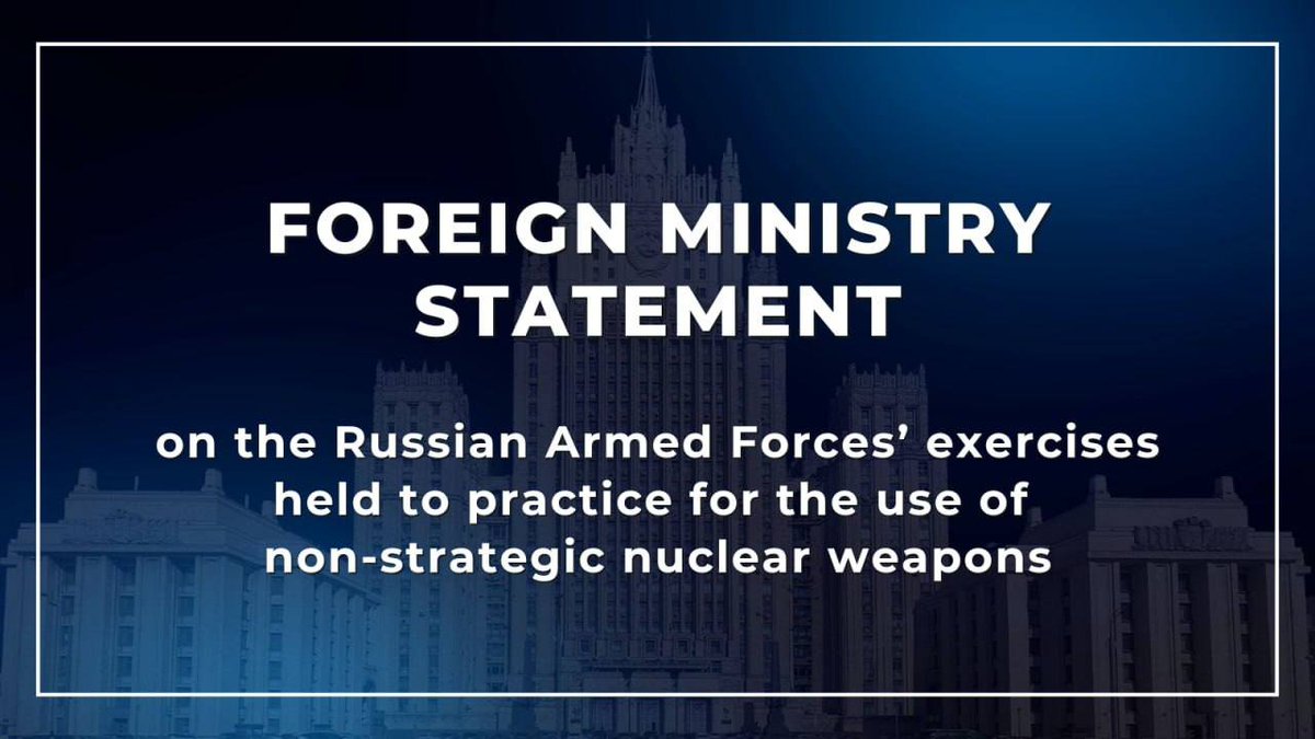 ⚡️ Russian MFA statement: We reserve the right to respond in kind, no matter where US-made intermediate- & shorter-range missiles are deployed, which would amount to termination of Russia’s unilateral moratorium on the deployment of these weapon systems. t.me/MFARussia/20078