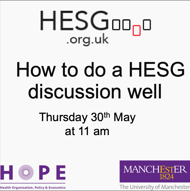 In collaboration with the @UK_HESG ECR Committee, Emma (@EJ_MCM ) and I are conducting a webinar. Discussions can be daunting. We hope this will break down barriers and help more researchers volunteer to discuss as well as chair sessions. Sign up here tickettailor.com/events/univers…