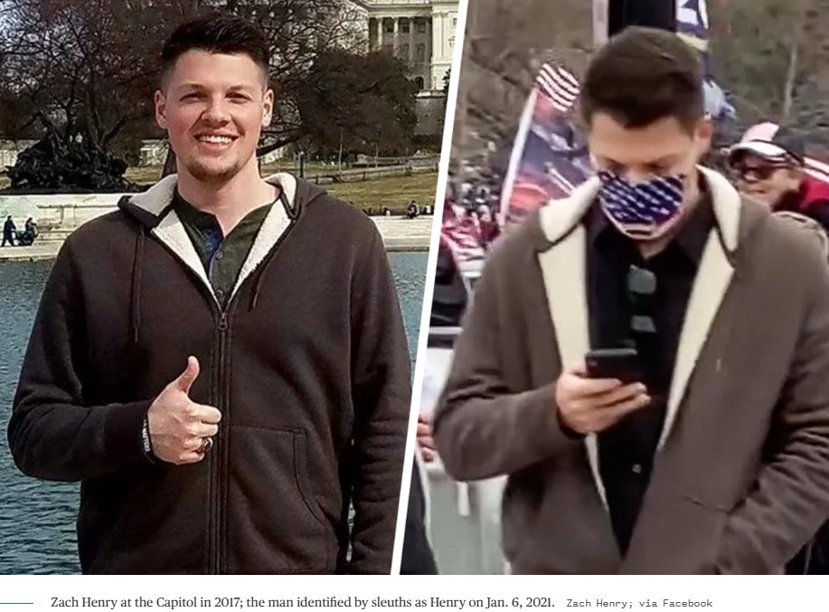 Zach Henry, who falsely claimed antifa was behind the Jan. 6 attack and was recently hired by the RFK, Jr., campaign, was actually at the Capitol on Jan. 6. Why are so many Trump supporters involved with RFK, Jr.'s campaign? 🤔 nbcnews.com/politics/2024-…