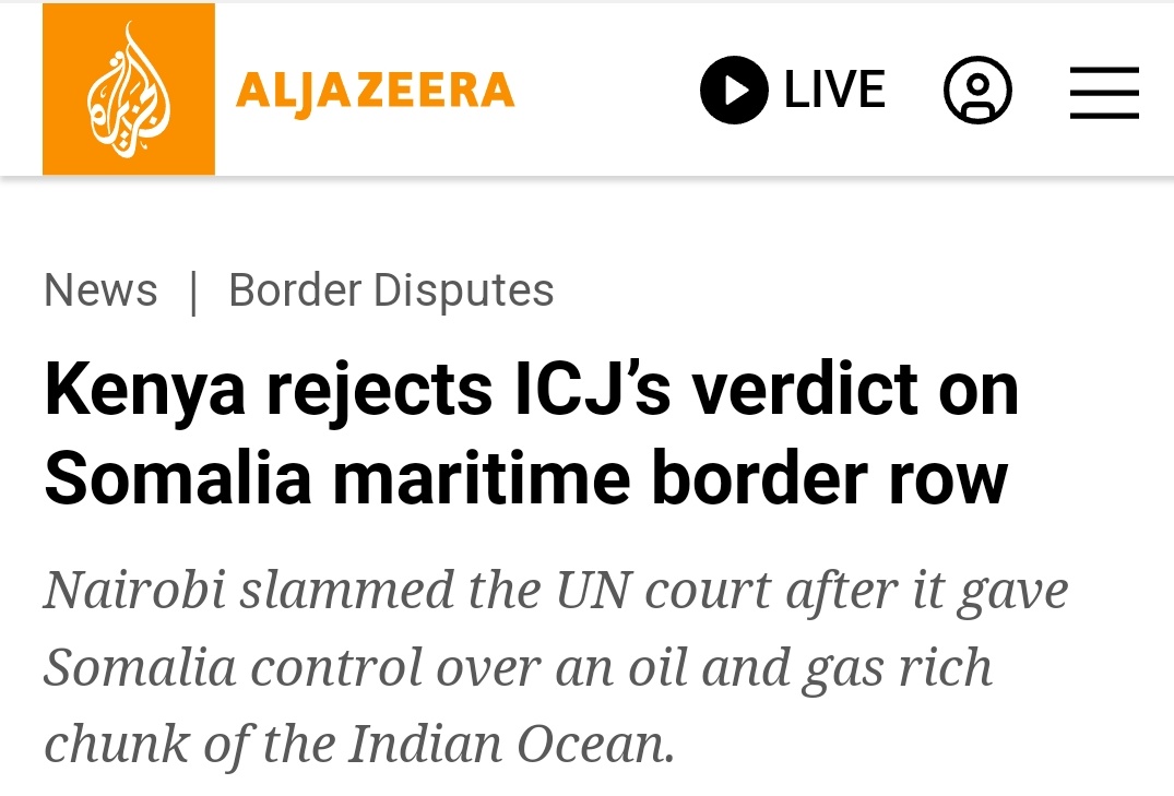 Before we even sign any Maritime accord with #Nairobi, have they accepted the ICJ judgement?