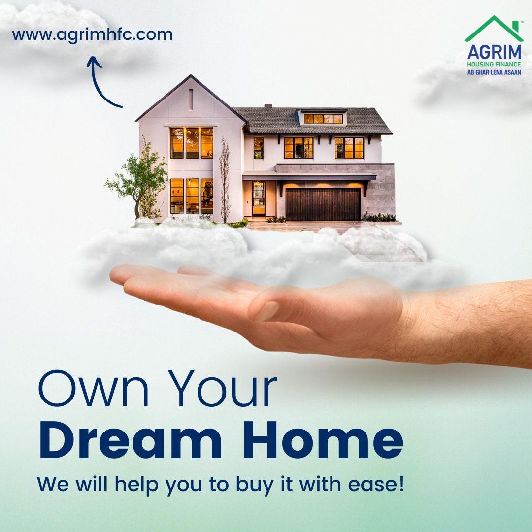 Your dream of owning your own home is about to become a reality. Let us help you secure a home loan and turn that dream house into your forever home.🏡

#DreamHome #HomeLoan #HomeOwnership #HomeSweetHome #DreamHouse #Housingforall #Agrimhfc
