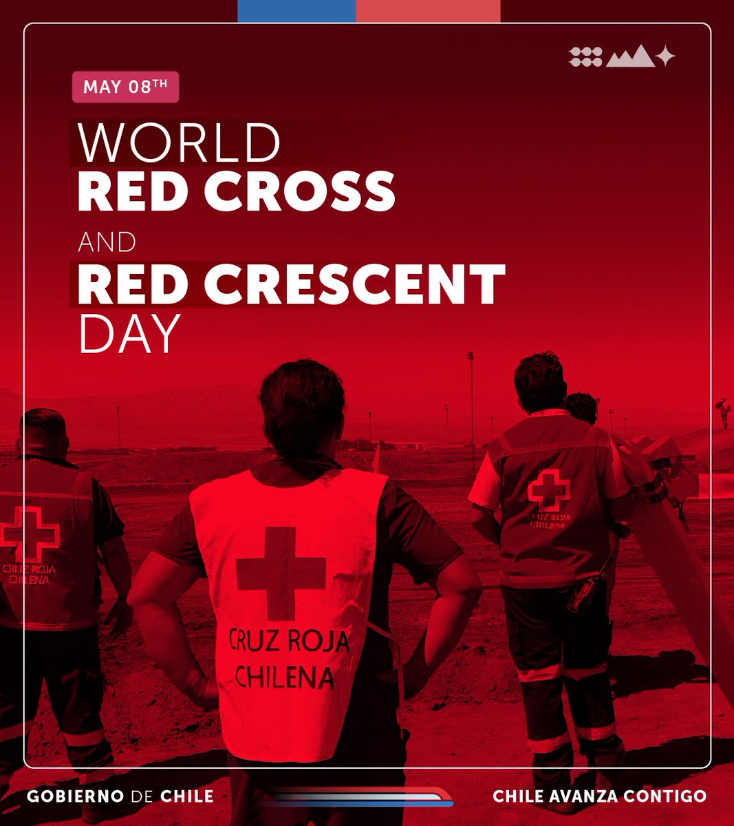 On #WorldRedCrossandRedCrescentDay, we acknowledge the tireless humanitarian work they do around the world and, especially, the @CruzRojaChilena, for their aid efforts in our country. 👏