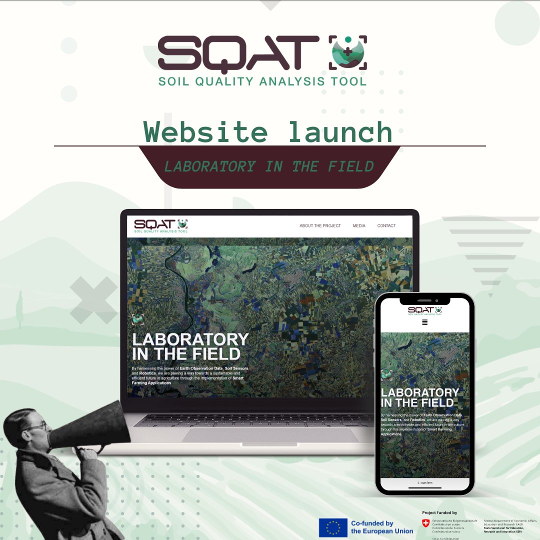 🌟 Exciting news! 🌟

🌐We're thrilled to announce that the SQAT project website is now LIVE!

sqat.farm

#SQAT #remotesensing #agriculture #soilsensors #smartfarming #applications #regenerativeagriculture #soil #copernicus #horizoneurope 
#innovation