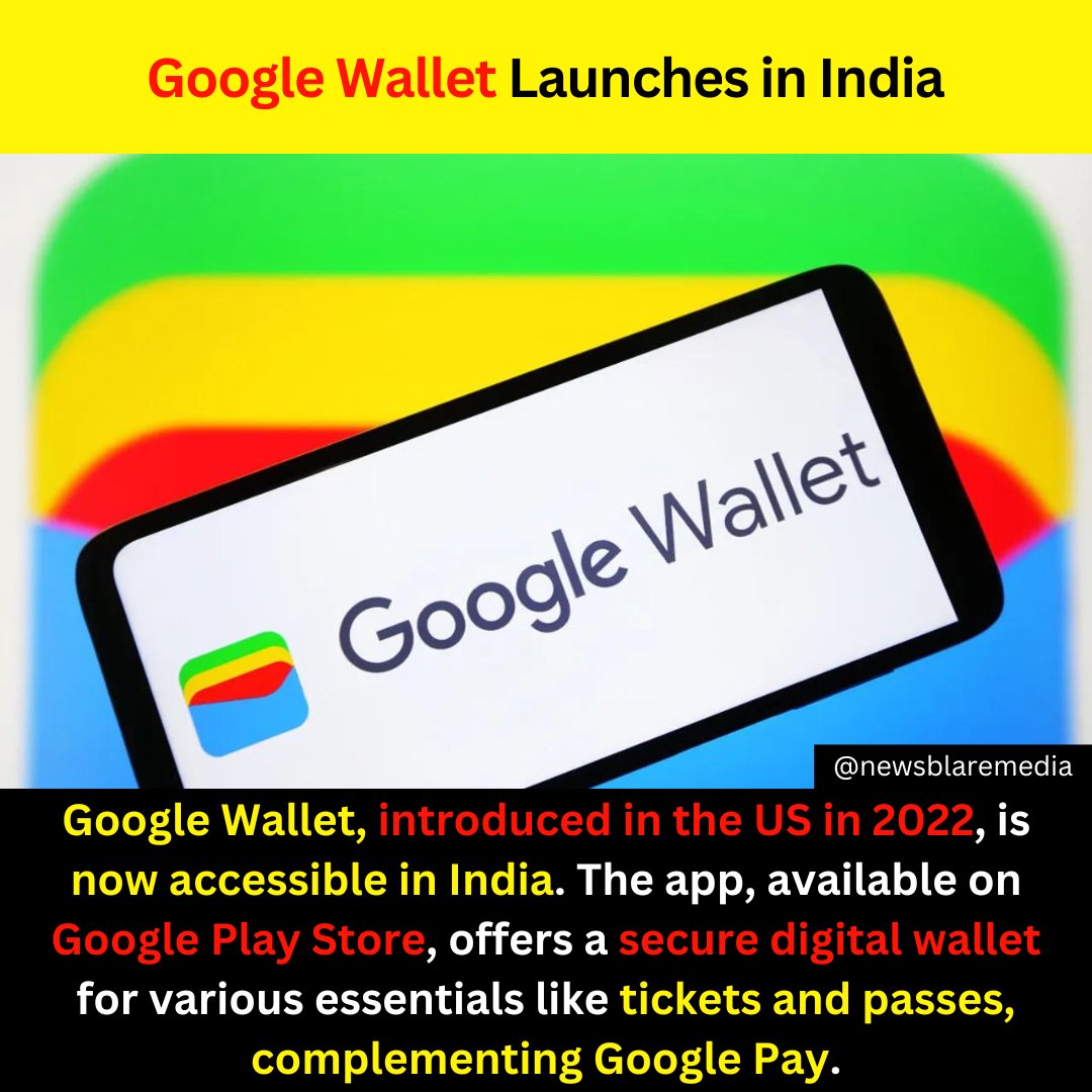 Google Wallet is finally available in India. Google launched the digital wallet app Google Wallet in the US in 2022 #GoogleWallet #GoogleNewsInitiative #Available #availablenow #india #IndiaNews #trendingnews #viralnews #virals #app #indianmarketn #googleplaystore