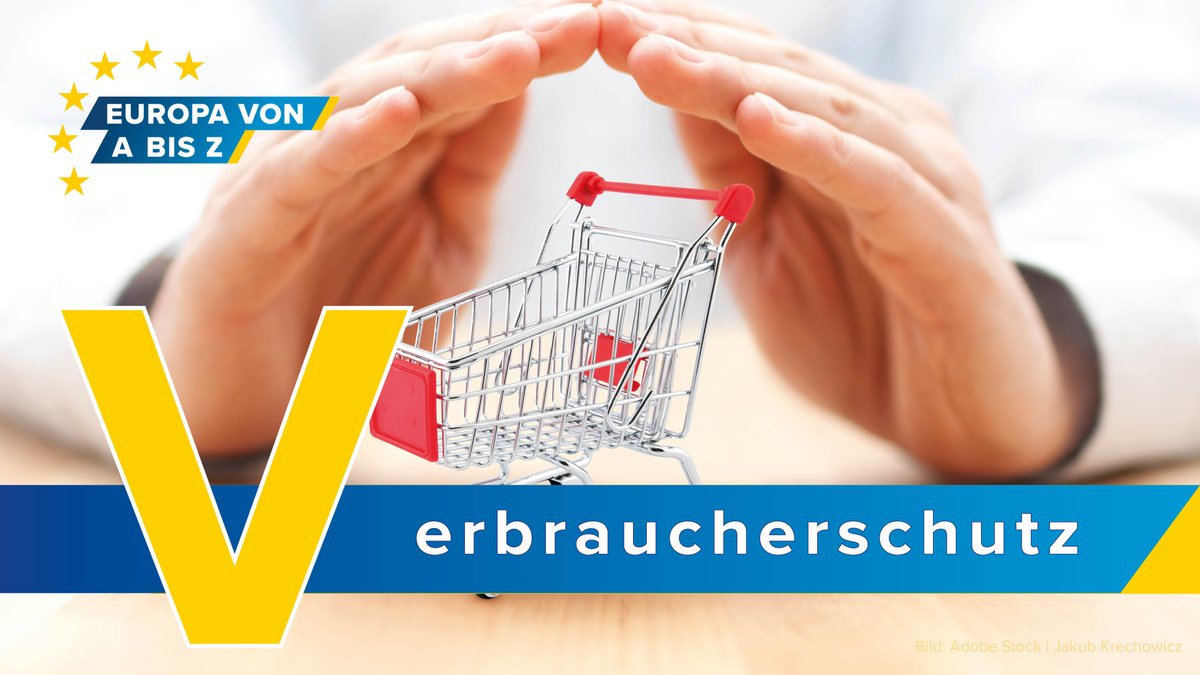 V wie #Verbraucherschutz. 
In unserer Reihe #EuropavonAbisZ diskutieren wir rund um den Verbraucherschutz auf EU-Ebene. Welche Rechte und Vorteile hat die #EU für Verbraucher errungen? Wo muss noch nachgebessert werden?
Donnerstag, 9. Mai | 19 Uhr
➡️tinyurl.com/53b4amka