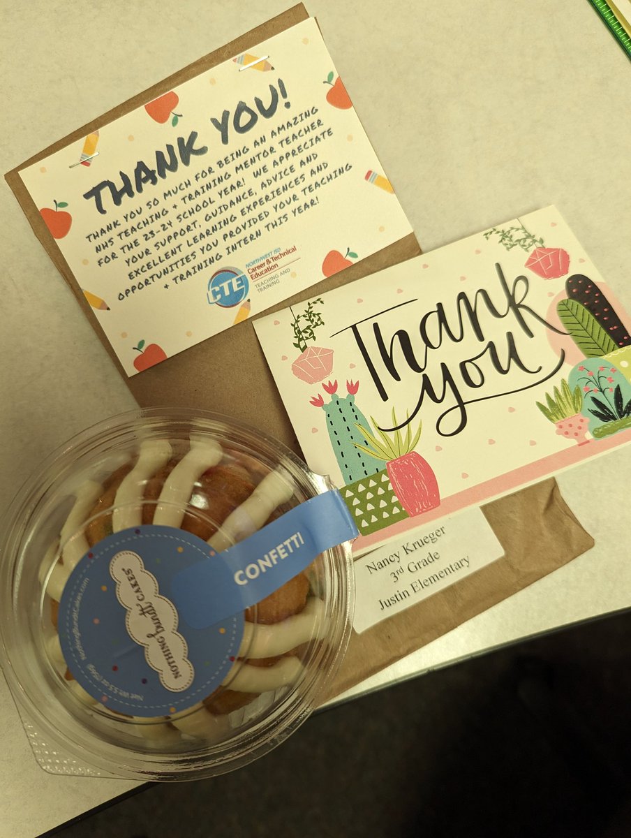 Nancy Krueger π (@njkrueger) on Twitter photo Thank you <a href="/NHSTeachTrain/">NHS Teaching & Training</a> for the lovely Teacher Appreciation gift! I always love being a mentor teacher for Mrs. Hamby's kids! She always sends the best <a href="/NHSTexans/">Northwest High School</a> interns to my class! #Room609 <a href="/JustinJags/">Justin Elementary</a> Thank you <a href="/NHSTeachTrain/">NHS Teaching & Training</a> for the lovely Teacher Appreciation gift! I always love being a mentor teacher for Mrs. Hamby's kids! She always sends the best <a href="/NHSTexans/">Northwest High School</a> interns to my class! #Room609 <a href="/JustinJags/">Justin Elementary</a>