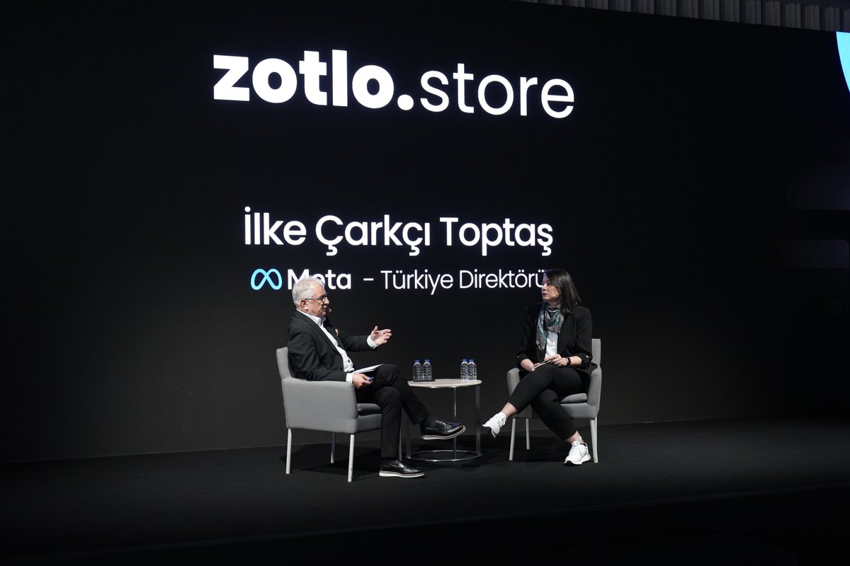 @ZotloStore Yekta Kopan moderatörlüğünde, Meta Türkiye Direktörü İlke Çarkçı Toptaş ile dijital pazarda yeni trendleri konuşuyoruz. 
#Zotlo #ZotloStore #Meta 
#ZotloExperience