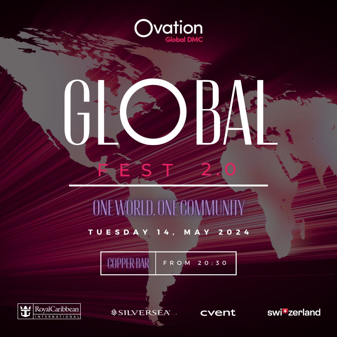 Last chance to sign up for GLOBAL FEST 2.0! 🚨

Coming to #IMEX Frankfurt next week? Don't miss out on THE Premier #event on Tuesday, May 14th. 

Lively music, and great company in a trendy venue in central Frankfurt await! 

👉Sign up now: bit.ly/globalfest2

#ovationdmc
