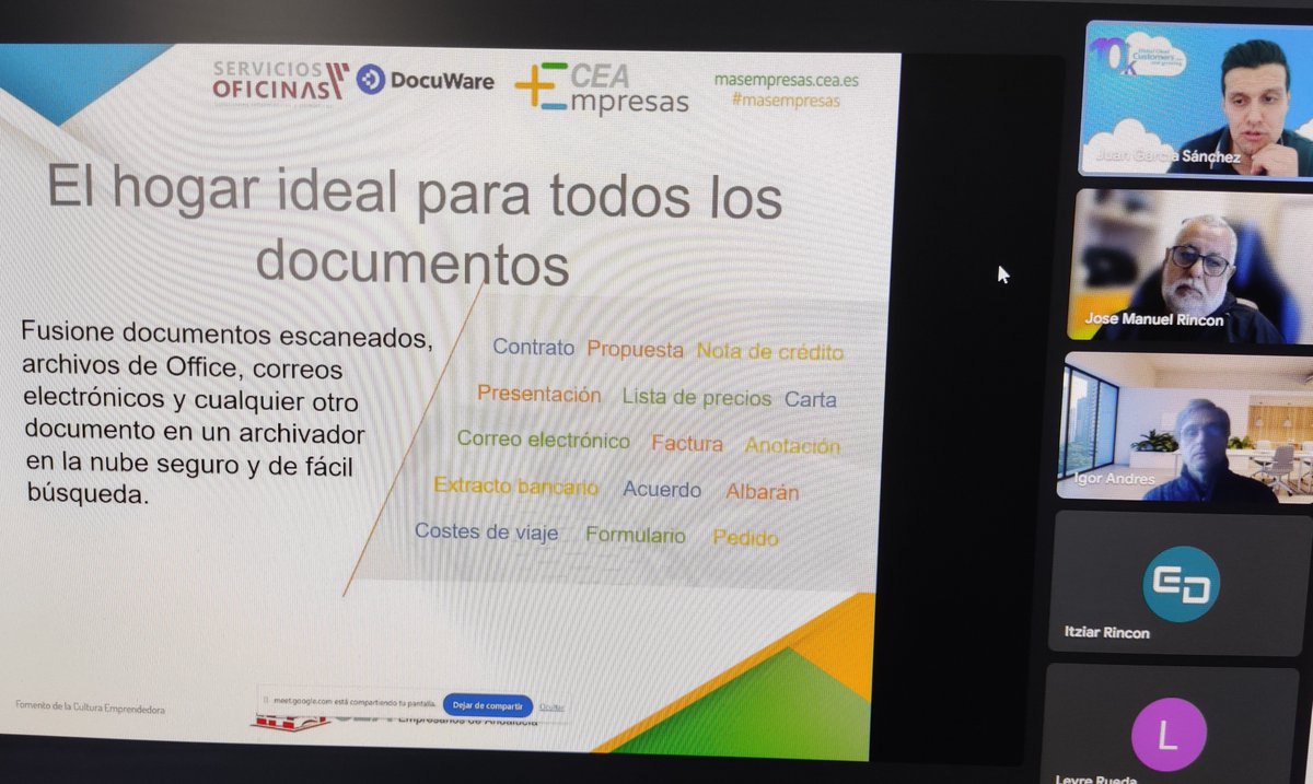 🧑‍💻 Preparando la sesión sobre la Ley Crea y Crece del próximo miércoles con @DocuWare en @Ingeniariak 😉

✍️ Inscripciones en: oap.ingeniariak.eus/events/2024051…

#gestiondocumental #facturaelectronica #teayudamos