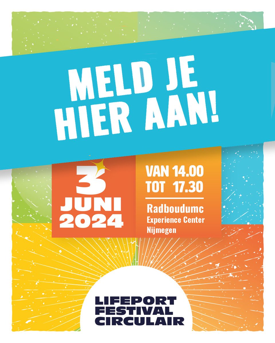 🎟️Tickets voor het Lifeport Festival Circulair vanaf nu verkrijgbaar!
  
Dé gelegenheid waar mkb, jong talent, onderwijs en overheid samenkomen om de circulaire economie te versnellen.
rvnhub.nl/lifeport-festi…