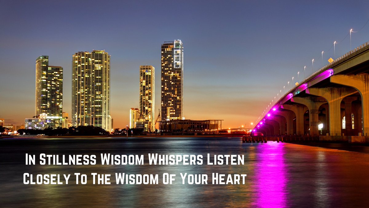 In Stillness Wisdom Whispers Listen Closely to the Wisdom of your Heart

#peaceandlove #bemindful #kindnesschallenge