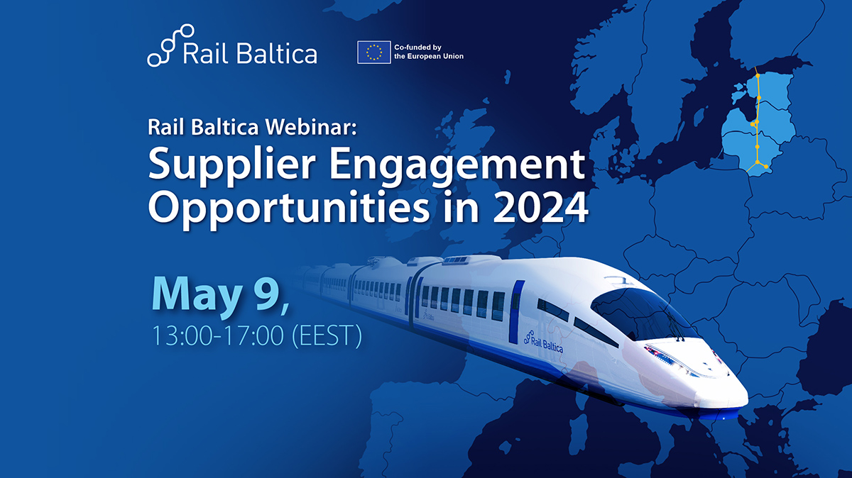 📅The #RailBaltica webinar, is scheduled for #tomorrow, 9 May, and will take place from 13:00 to 17:00 (EEST) online. 📍Don't miss out the opportunity to interact with industry experts and ask questions directly to them! More information 🔎railbaltica.org/rail-baltica-w…