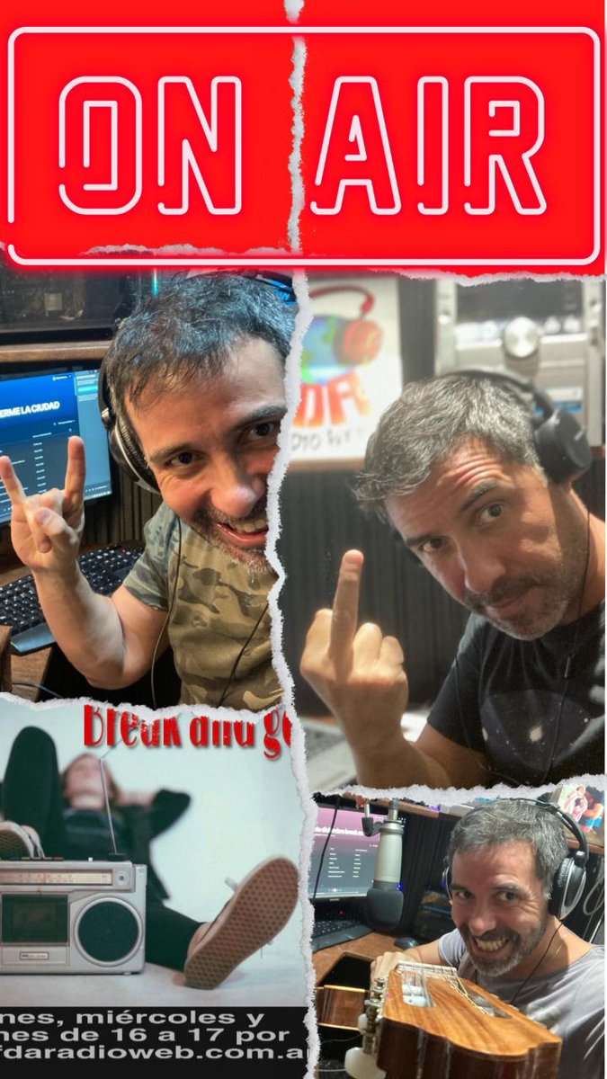 FUERADEACA's tweet image. Miércoles 16 horas, escuchá Break &amp;amp; Go. Música, noticias, deportes y curiosidades. Conduce Diego Escudero.
Por FDA Radio Web: fdaradioweb.com.ar
Seguinos en nuestras redes: linktr.ee/FDAradioweb
#Musica #rock #radio #BuenMiercoles #NuevoGranHermano #MetGala #radioweb #pop